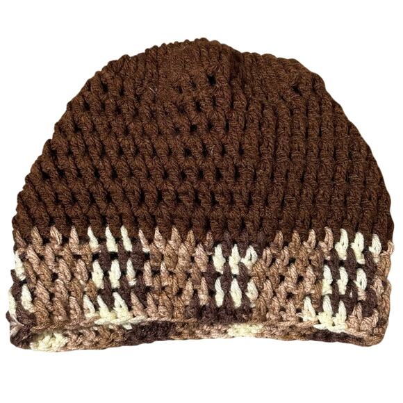 Brown Knitted Beanie - Picture 4 of 5